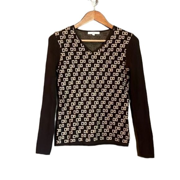 Barney’s New York coop retro patterned sweater - Picture 1 of 6